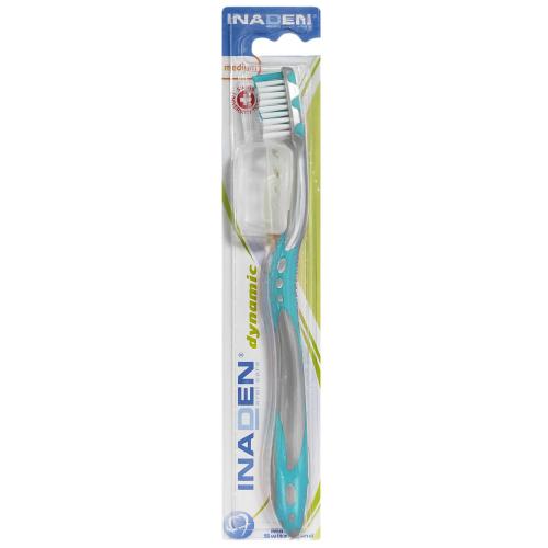 Inaden Dynamic Medium Toothbrush Μέτρια Οδοντόβουρτσα για Βαθύ Καθαρισμό 1 Τεμάχιο - Γαλάζιο